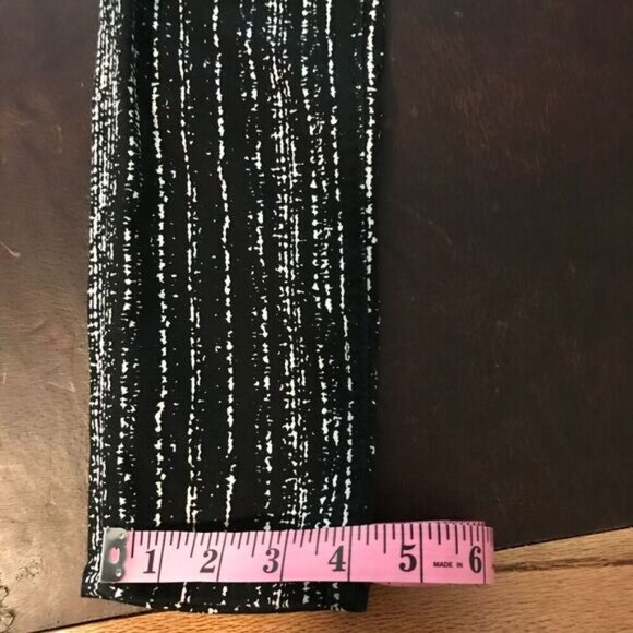 Rag & Bone Jean Black/White Barcode Print Stretch Leggings - Size 24 - NWT - Picture 4 of 12